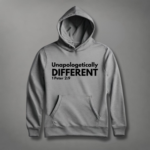 Unapologetically Different: 1 Peter 2:9 Hoodie tagandscript