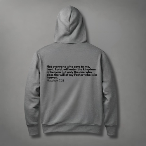 Heaven is going to be a Party: Matthew 7:21 Hoodie tagandscript