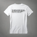 In my Bag and my Bible: Deut 8:18 T-Shirt tagandscript