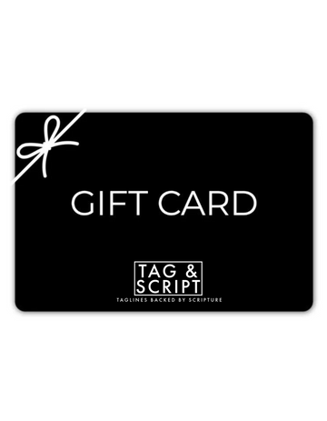 Tag and Script Gift Card tagandscript